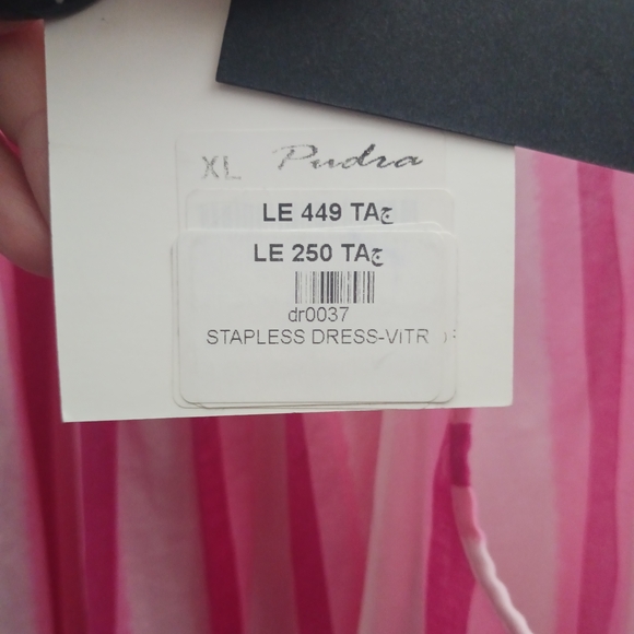 Chic Pink and White Striped Maxi Dress - Picture 5 of 11